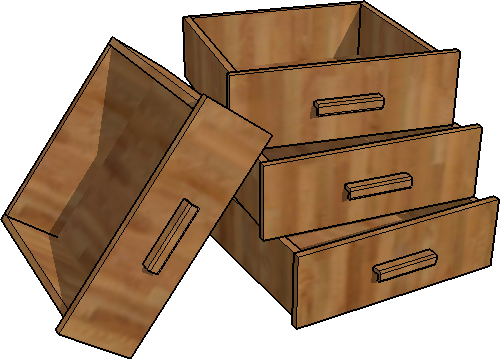 SketchUp cabinets Example